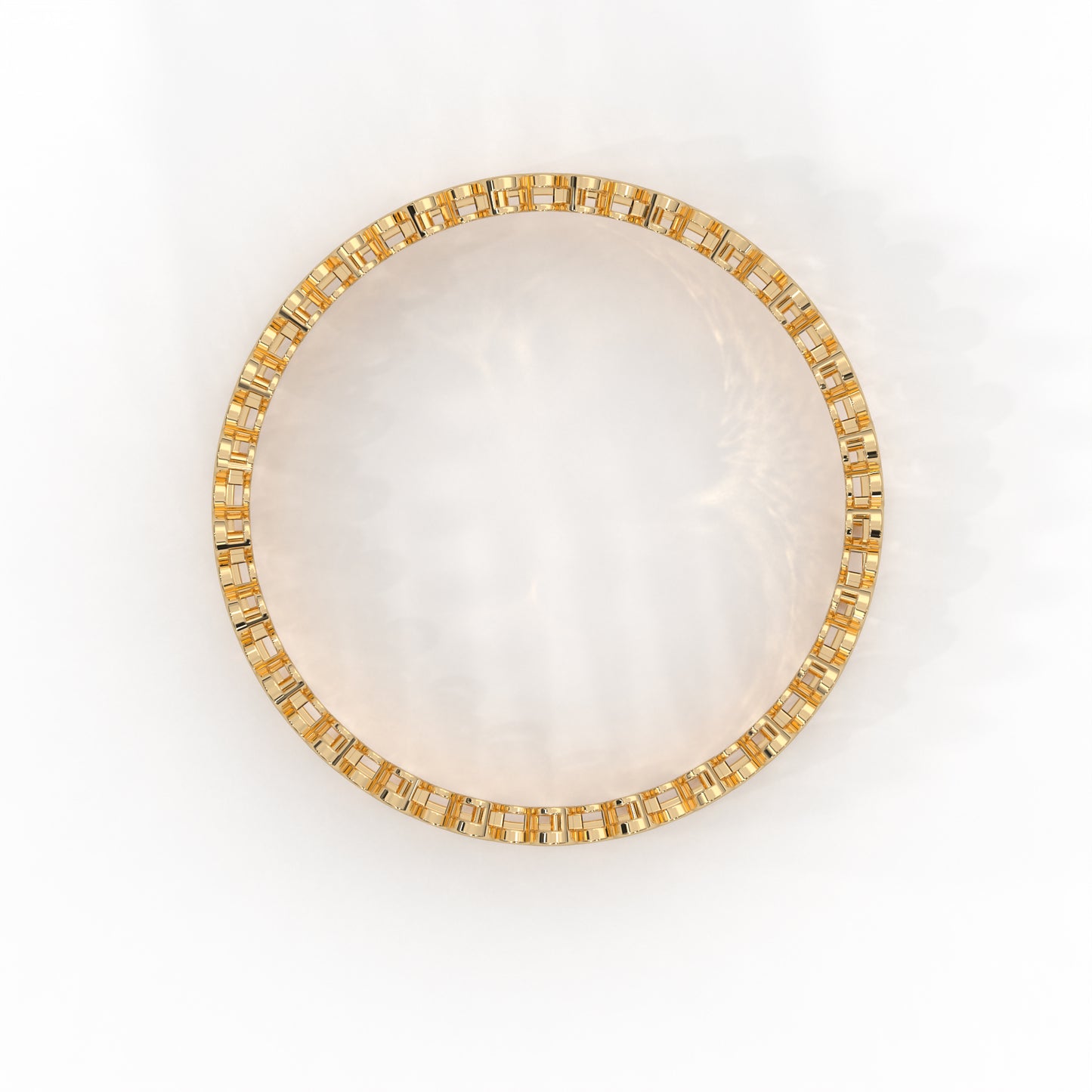 14K Gold-Plated Bracelet with 0.53 cttw Natural Diamond Pave Set for Women