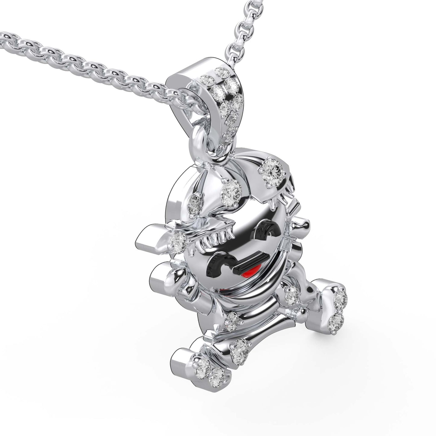 0.16 cttw Natural Diamond Baby Boy Pendant Necklace in 925 Sterling Silver | Perfect Gift for Newborns & Baby Shower