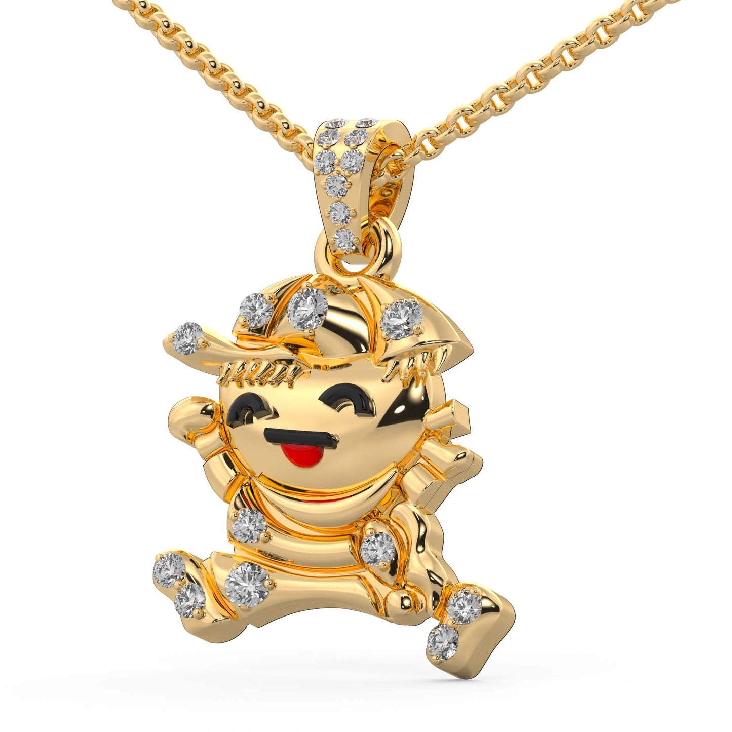 0.16 cttw Natural Diamond Baby Boy Pendant Necklace in 925 Sterling Silver | Perfect Gift for Newborns & Baby Shower