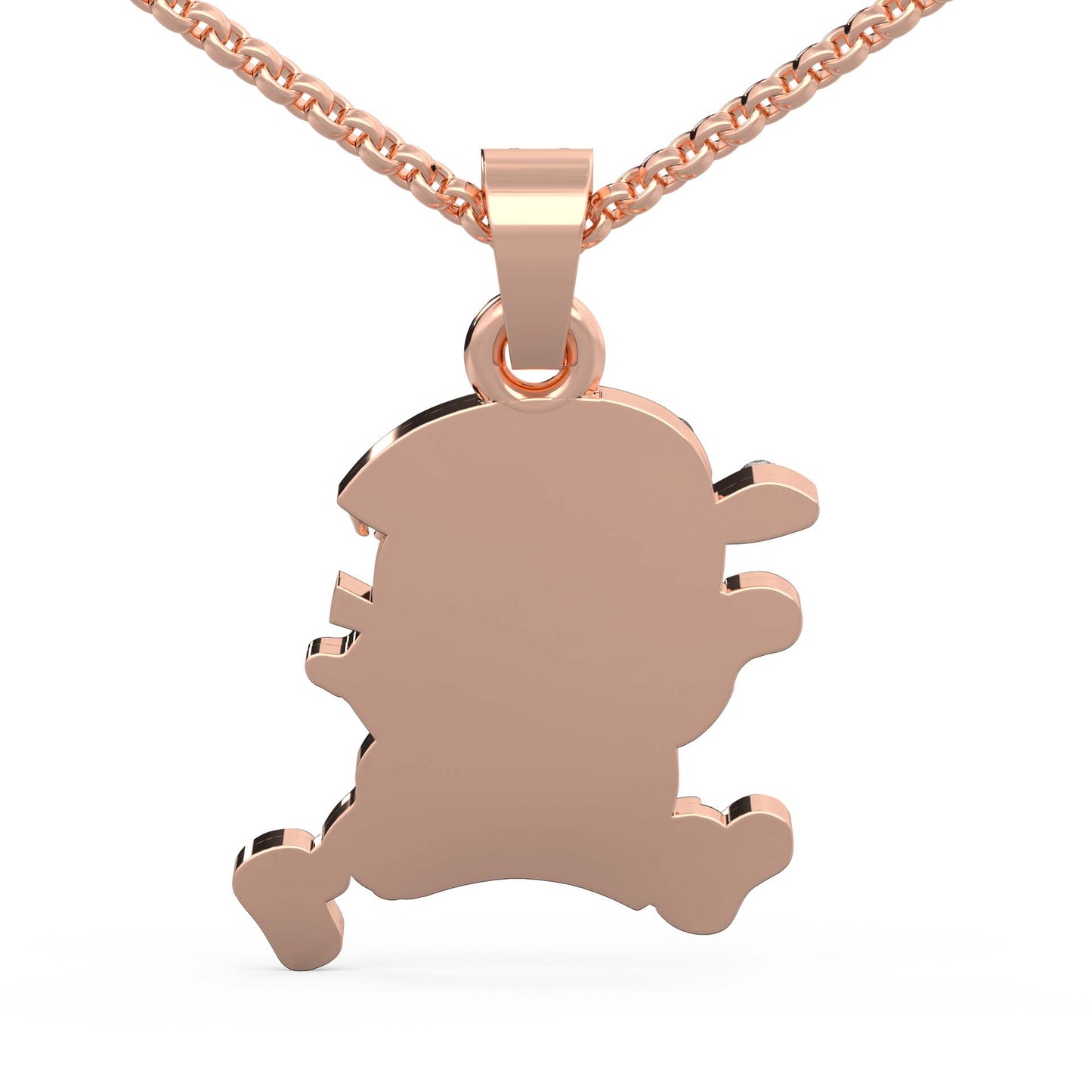 0.16 cttw Natural Diamond Baby Boy Pendant Necklace in 925 Sterling Silver | Perfect Gift for Newborns & Baby Shower