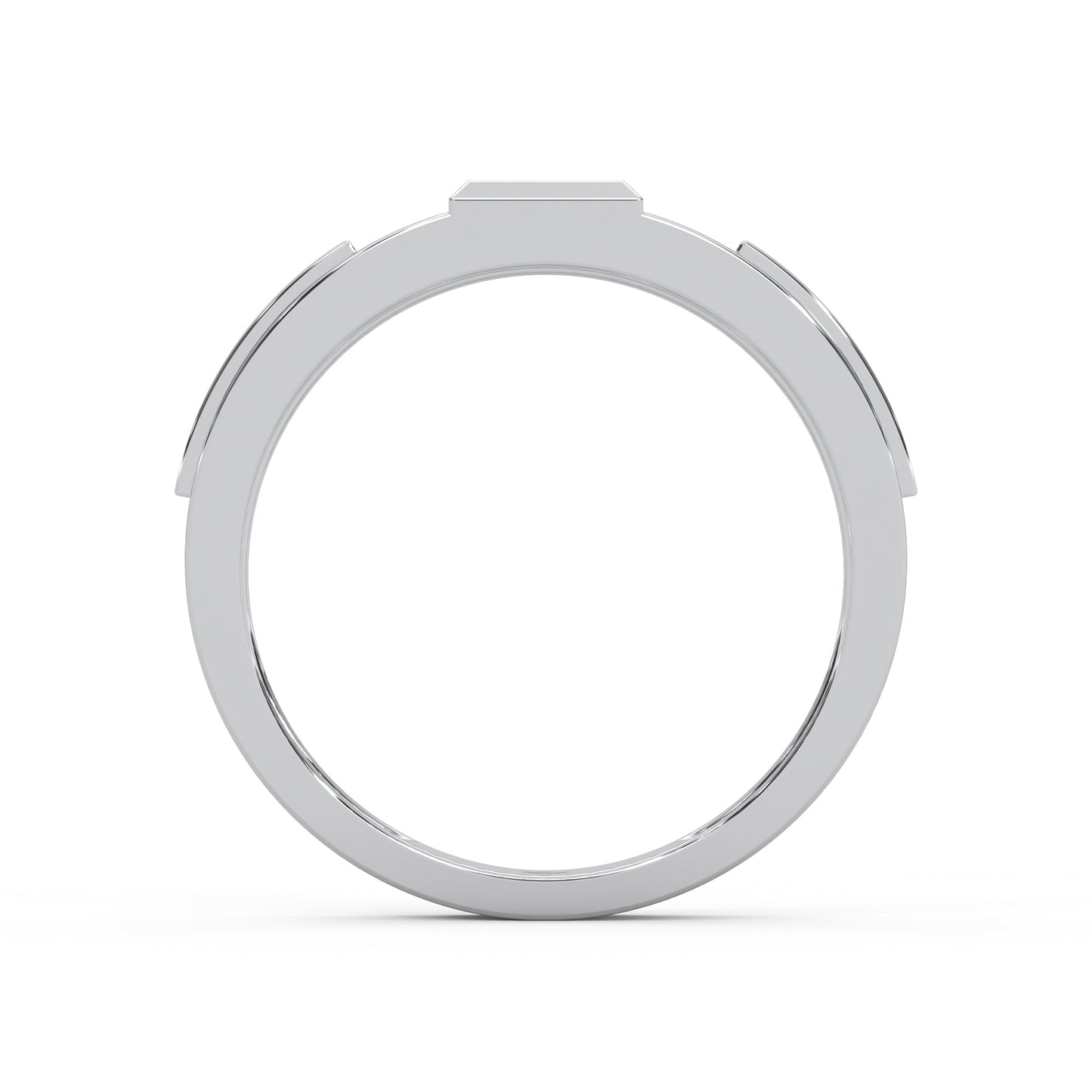 0.19 Cttw Natural Diamond Designer Cluster Men's Ring | 925 Sterling Silver